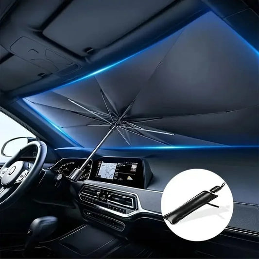 Foldable Car Sunshade Umbrella – Block Heat & UV Rays Instantly!